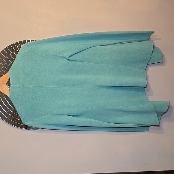 Eileen Fisher Organic Cotton Silk Cascade Open Front Knit Cardigan NWOT - Picture 6 of 11
